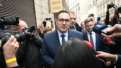 FOTO: Jan Lipavský a jeho příchod do štábu SPOLU.