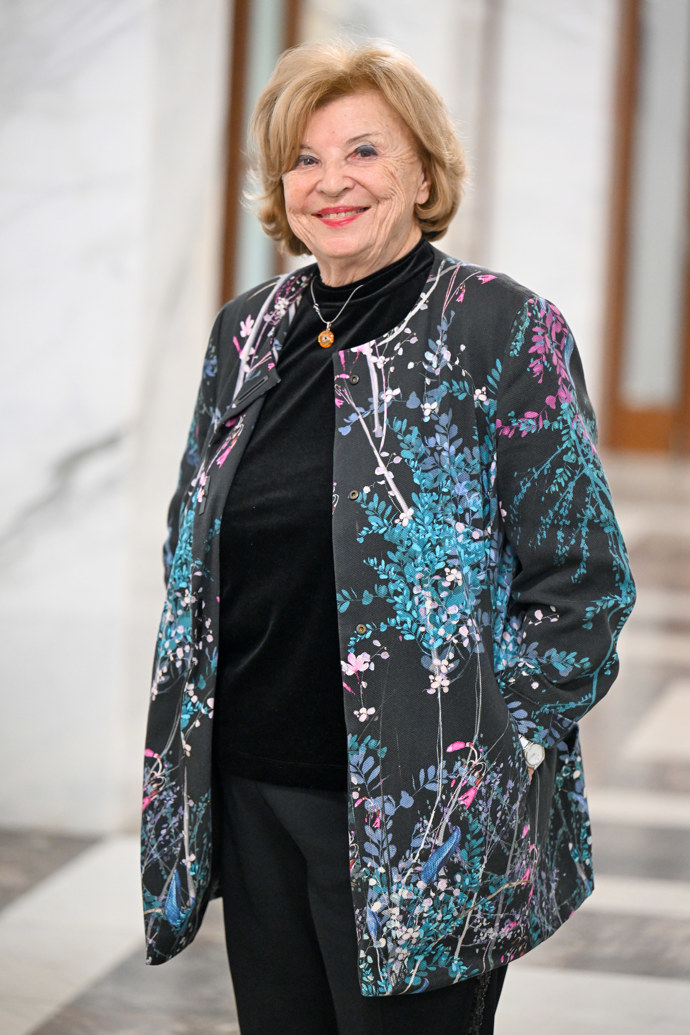 Libuše Švormová měla dobrou náladu. 