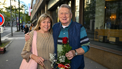 FOTO: Josef Dvořák s manželkou.