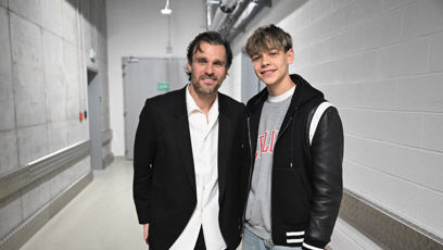 FOTO: Leoš Mareš se synem Matějem na koncertě Lunetic.