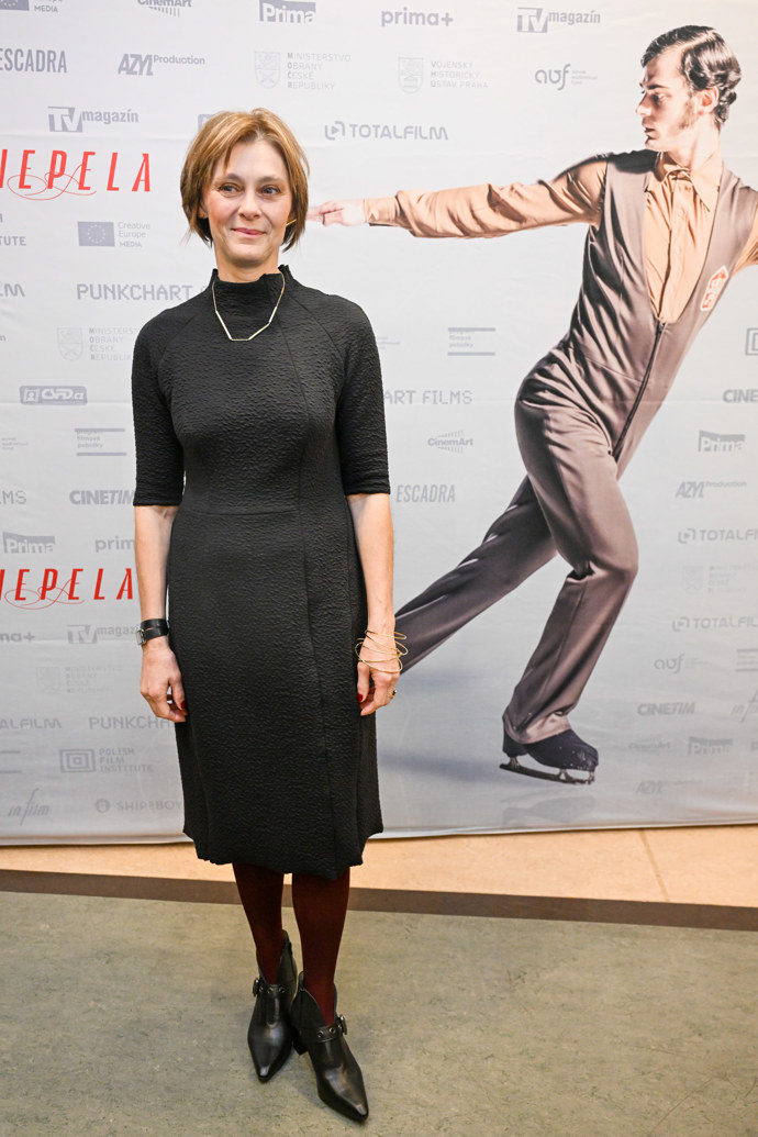 Klára Pollertová-Trojanová na premiéře filmu Nepela.