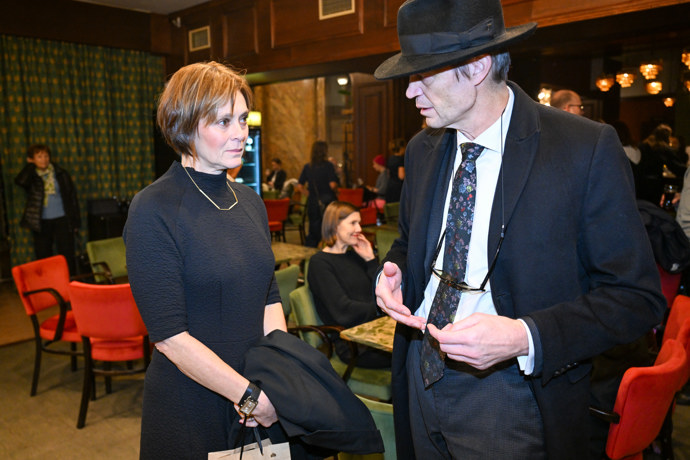 Klára Pollertová-Trojanová se svým bratrem.