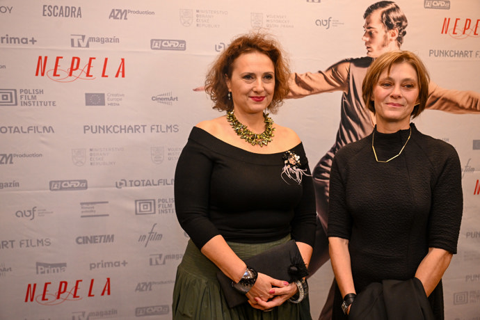 Klára Pollertová-Trojanová na filmu Nepela.