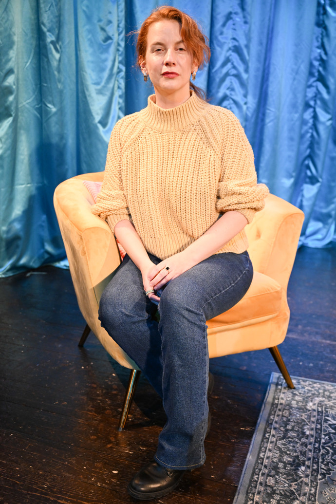 Herečka Anna Fixová na premiéře nové divadelní hry 3 ženy.
