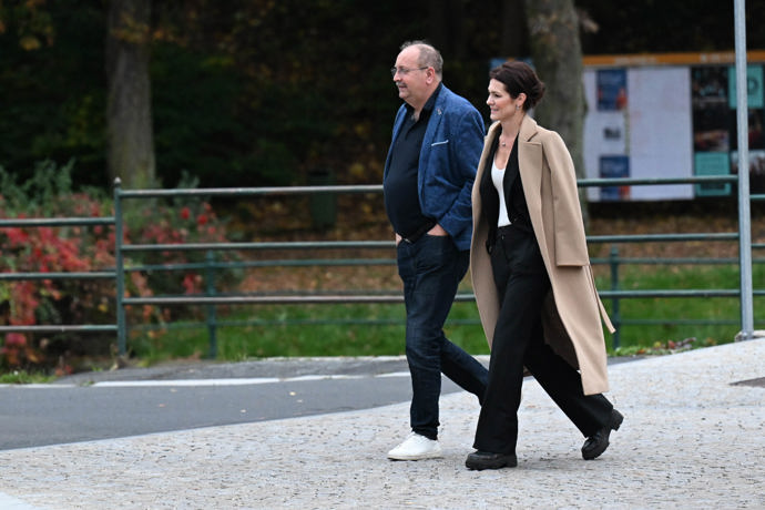 Moderátorka Klára Doležalová na akci Forbesu.