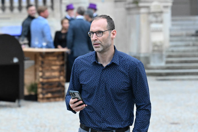 Někdejší fotbalový brankář Petr Čech na Forbes akci.