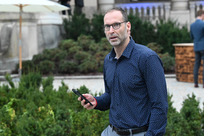 Někdejší fotbalový brankář Petr Čech na Forbes akci.