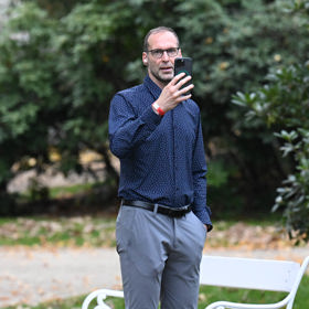 Někdejší fotbalový brankář Petr Čech na Forbes akci.