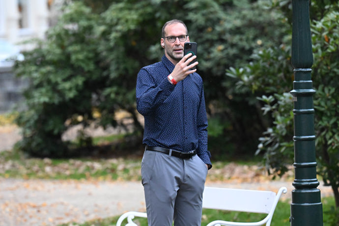 Někdejší fotbalový brankář Petr Čech na Forbes akci.