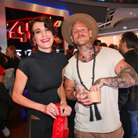 Monika Timková a Adam Raiter na premiéře české reality show Naked Attraction.