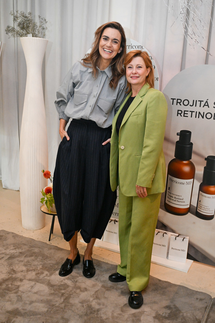 Daniela Brzobohatá a Jitka Schneiderová na setkání se značkou Perricone MD.