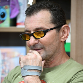 Ondřej Vetchý na křtu knihy.