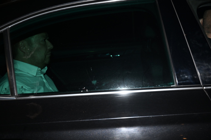 Tomio Okamura přijel do Průhonic jednat o vládě s Andrejem Babišem.