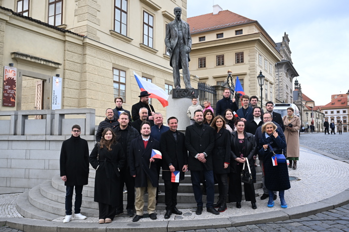 Oslavy státního svátku 28. října na Pražském hradě.