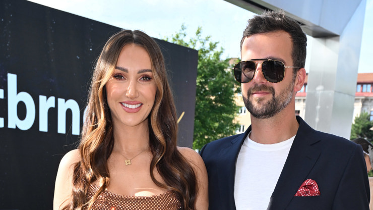 Taťána Makarenko s manželem na akci.