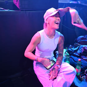 Bára Mlejnková si užívala pořádnou nálož zábavy.