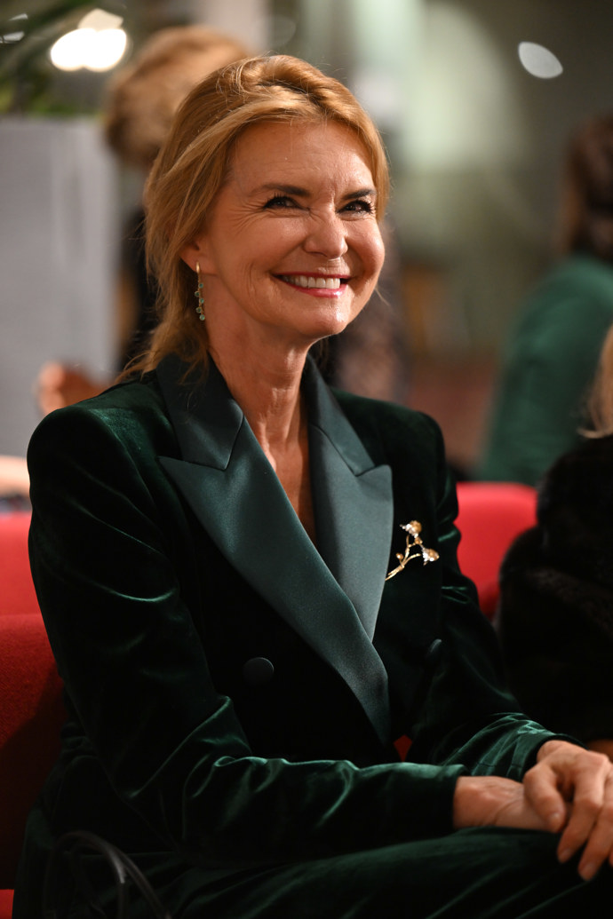 Díky originální broži paní Hanka celá zářila. 