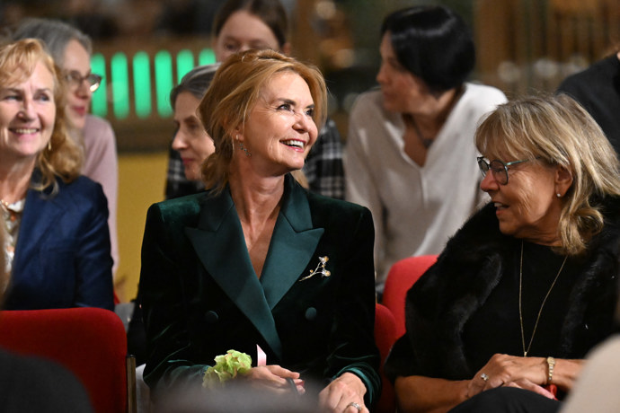 Módní přehlídku Jaroslavy Procházkové si užila hezky z první řady.