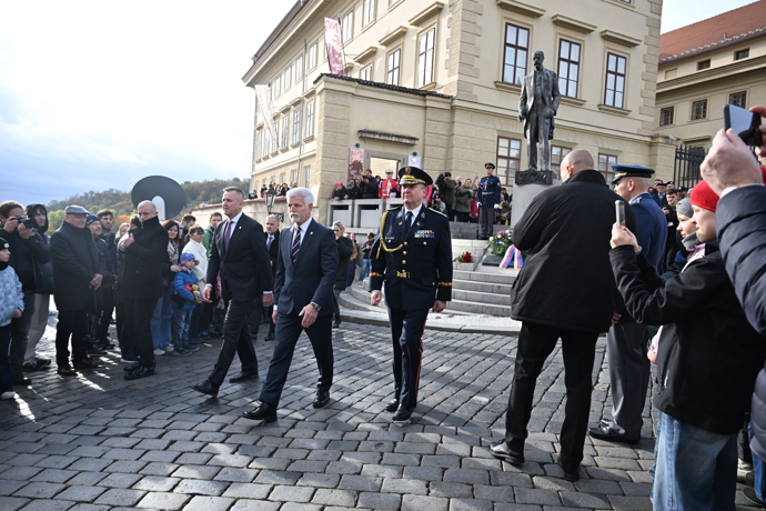 Slavnostní den na Pražském hradě.