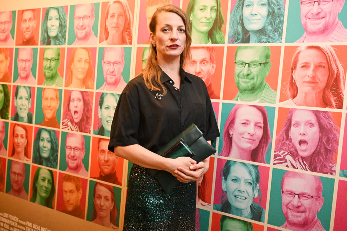 Anna Polívková na premiéře filmu Něco za něco. 