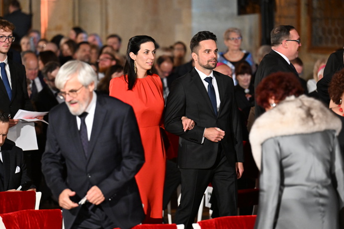 Předsedkyně Poslanecké sněmovny Markéta Pekarová Adamová na Pražském hradě.