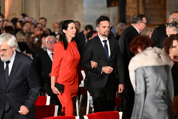 Markéta Pekarová Adamová dorazila na předávání státních vyznamenání.