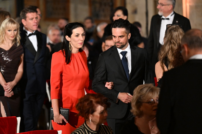 Markéta Pekarová Adamová mezi hosty ve Vladislavském sále.