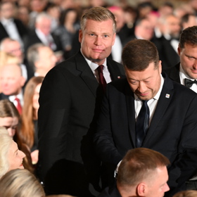 Filip Turek na předávání státních vyznamenání.