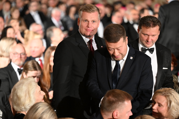 Filip Turek na předávání státních vyznamenání.