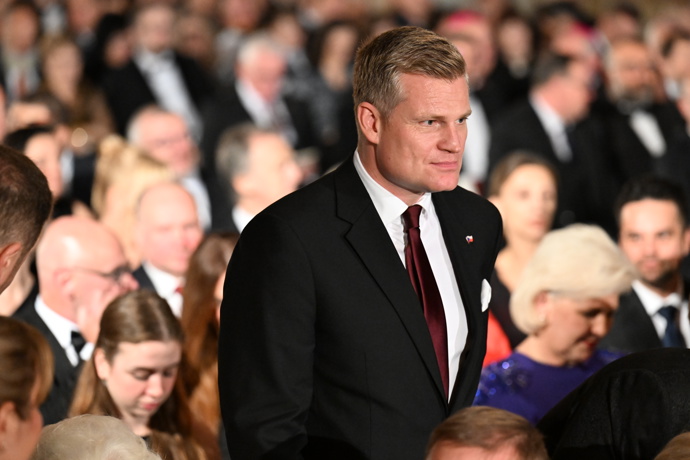 Filip Turek na předávání státních vyznamenání.