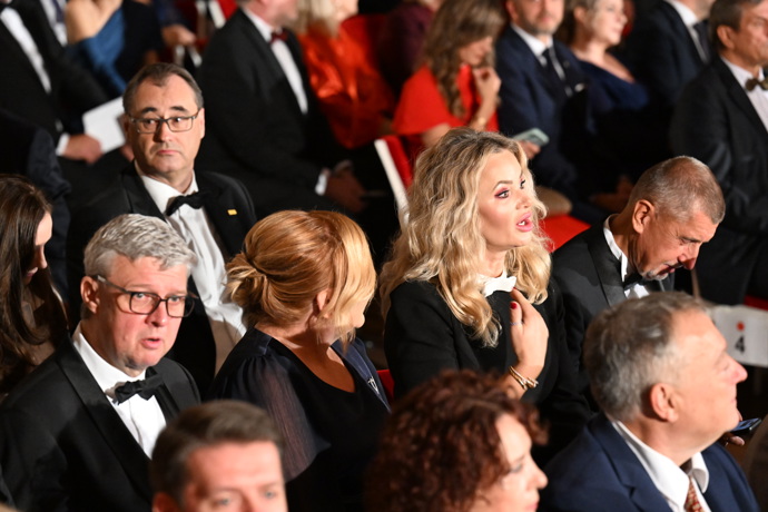 Monika Babišová na akci k státnímu svátku.