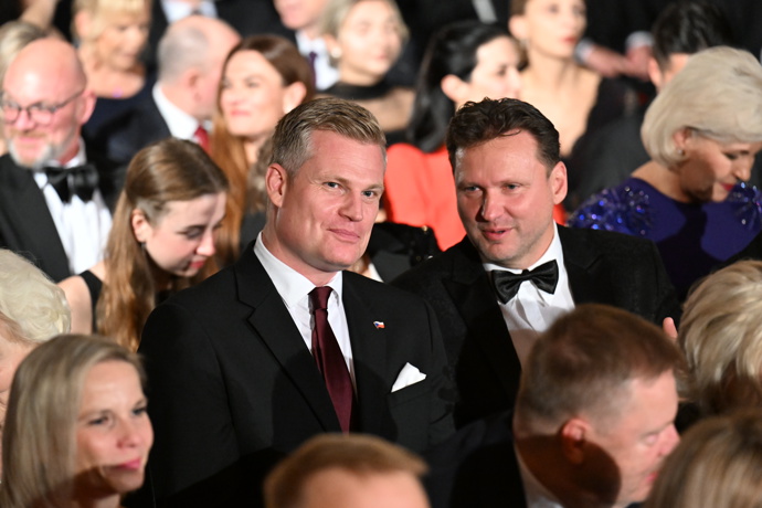 Filip Turek na předávání státních vyznamenání.