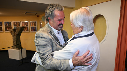 FOTO: Martin Dejdar se vítá s Hynkem Bočanem.