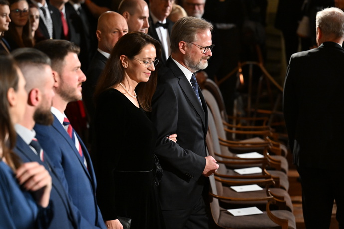 Jana Fialová po boku svého muže.