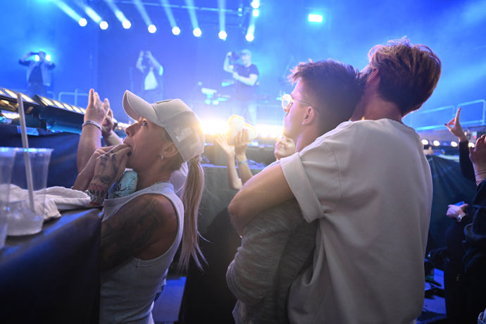 Bára Mlejnková si koncert Luneticu užívala.