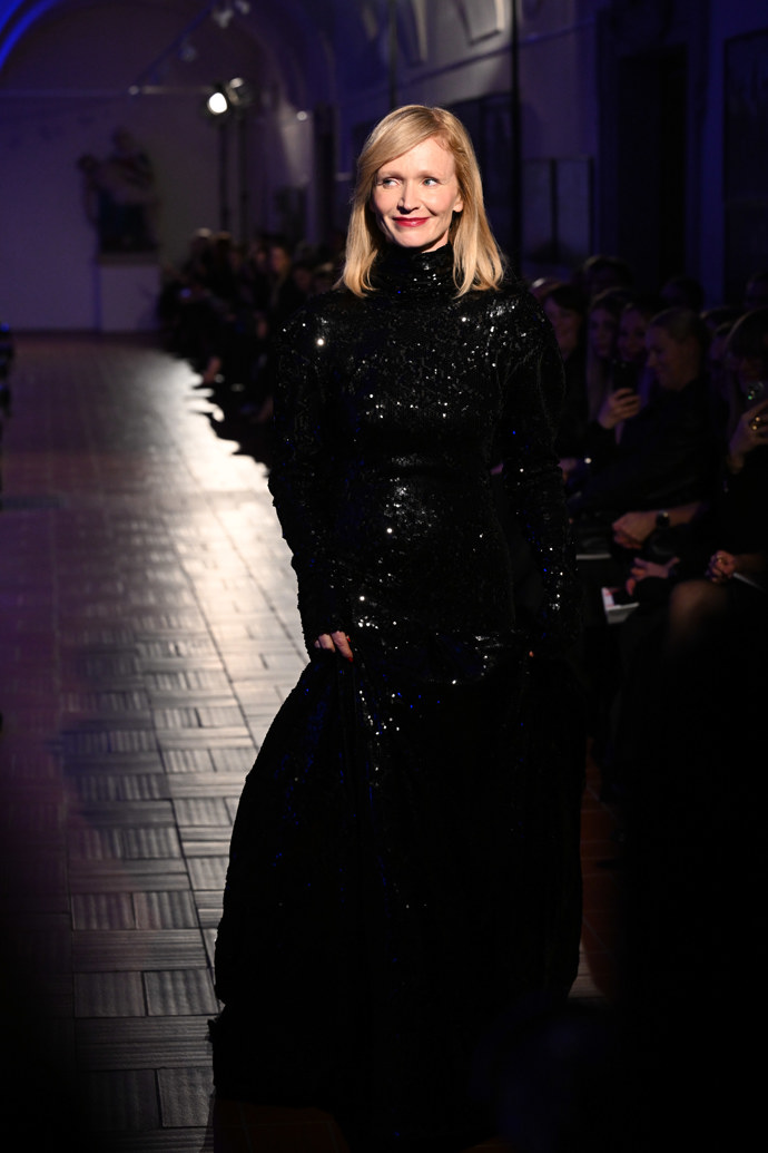 Aňa v roli modelky.