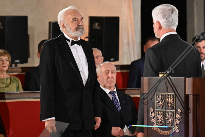 Herec Zdeněk Svěrák dostal Řád bílého lva.