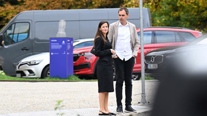 FOTO: Filip Sajler a Gábina Sajlerová v Karlových Varech.