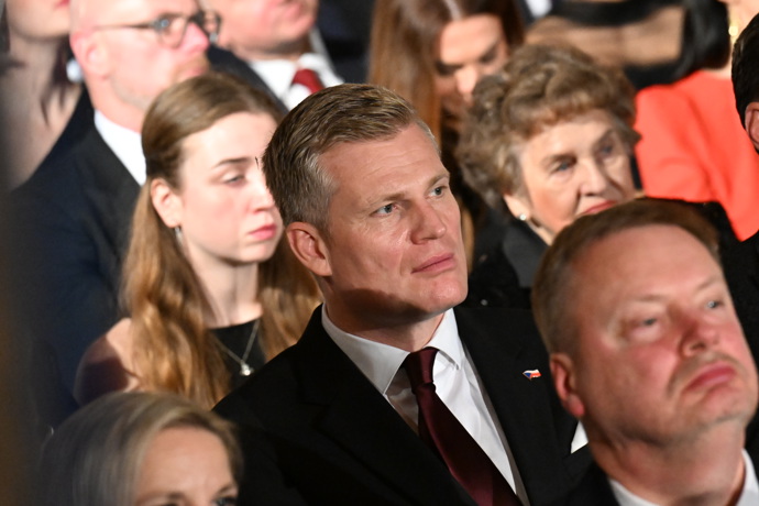 Filip Turek na předávání státních vyznamenání.