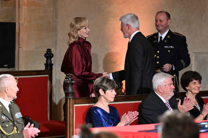 Herečka Aňa Geislerová dostala vyznamenání.