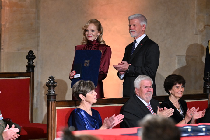 Herečka Aňa Geislerová měla velkou radost. 