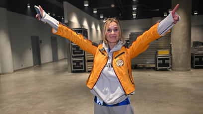 FOTO: Tereza Pergnerová v dobré náladě.