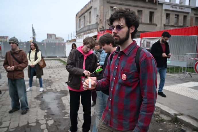 Pražská demonstrace proti Filipu Turkovi. 