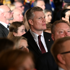 Filip Turek na předávání státních vyznamenání.