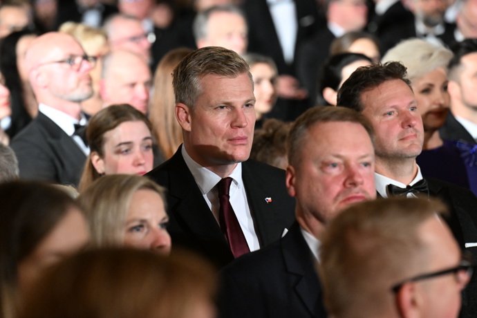 Filip Turek na předávání státních vyznamenání.