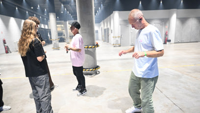 FOTO: David Škach si kontroloval kroky.