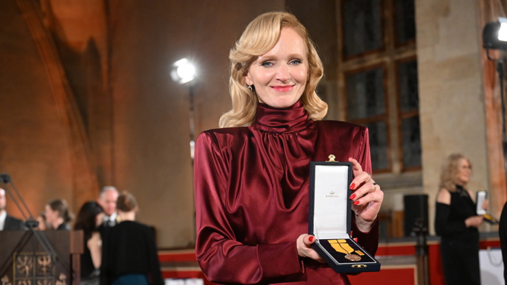 Herečka Aňa Geislerová dostala vyznamenání.