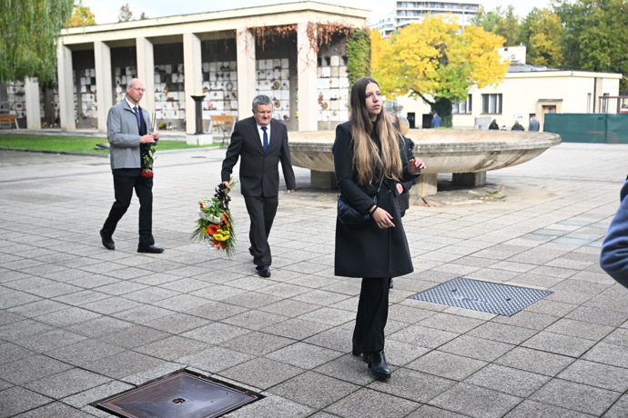 Poslední rozloučení s hudebníkem Janem Šatrou.
