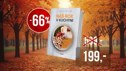 FOTO: Knížku náš rok v kuchyni, která nabízí recepty pro každé roční období, pořídíte díky slevě za 199 korun.