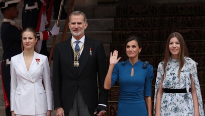 FOTO: Princezna Leonor se svými rodiči, králem Filipem VI. a královnou Letizií, a mladší sestrou Sofií.